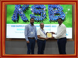 Ksb Pune – 1st Prize For Quality