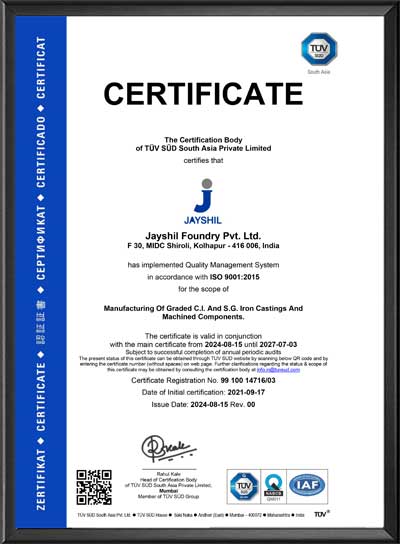 Siddarth - Iso Certified Foundry